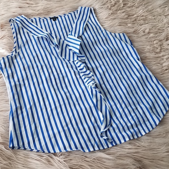 Ann Taylor striped shell - Picture 2 of 5